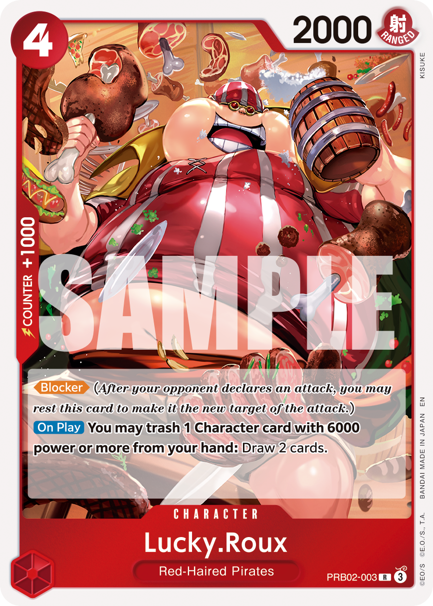 Carte Lucky Roo PRB02-003 Rare — One Piece TCG PRB-02 The Best Vol. 2 (Bandai)