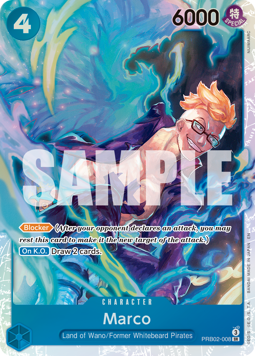Carte Marco PRB02-008 Super Rare — One Piece TCG PRB-02 (Bandai)