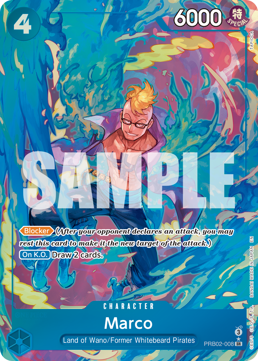 Carte Marco PRB02-008_p1 Super Rare — One Piece TCG PRB-02 (Bandai)