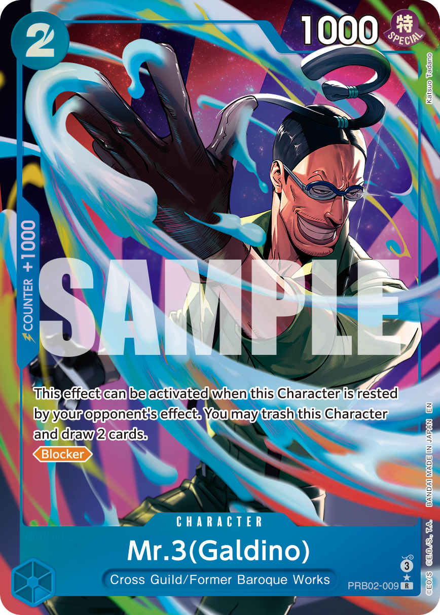 Carte Mr 3(Galdino) PRB02-009_p1 Rare Alt Art — One Piece TCG PRB-02 The Best Vol. 2 (Bandai)