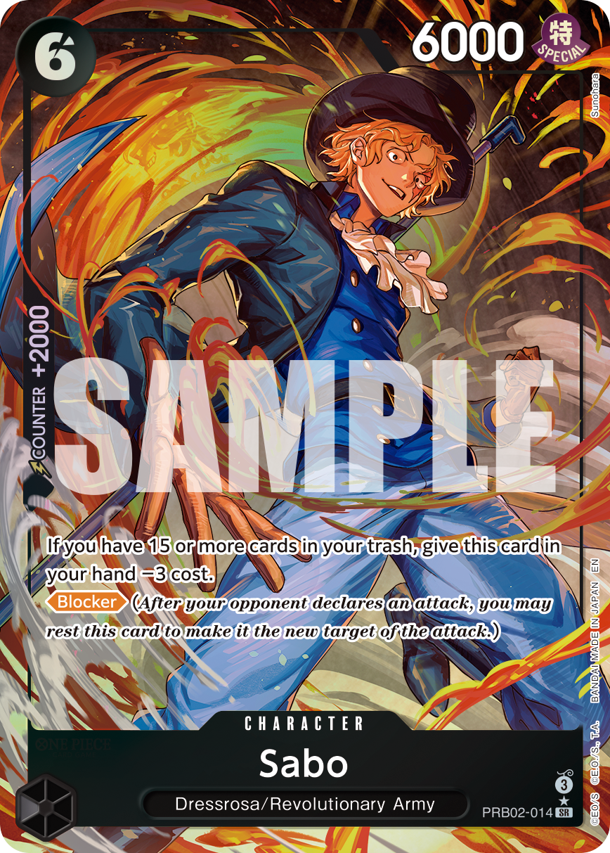 Carte Sabo PRB02-014_p1 Super Rare Alt Art — One Piece TCG PRB-02 The Best Vol. 2 (Bandai)