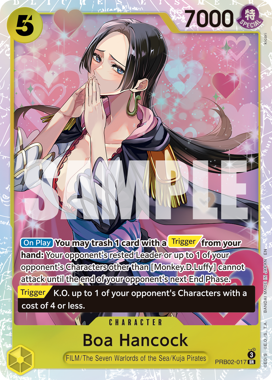 Carte Boa Hancock PRB02-017 Super Rare — One Piece TCG PRB-02 The Best Vol. 2 (Bandai)
