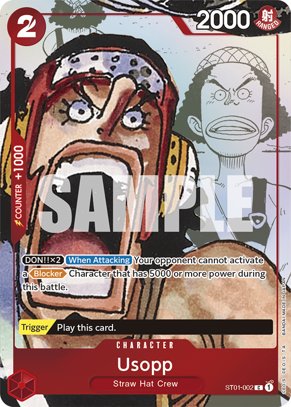 Carte Usopp ST01-002_p2 Common Alt Art — One Piece TCG OTHER One Piece Products (Bandai)