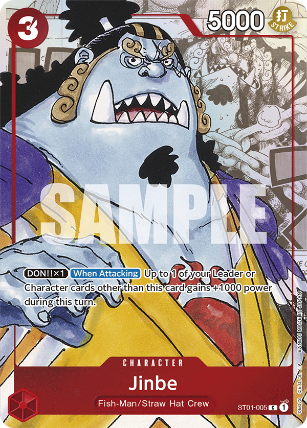 Carte Jinbe ST01-005_p1 Common Alt Art — One Piece TCG OTHER One Piece Products (Bandai)