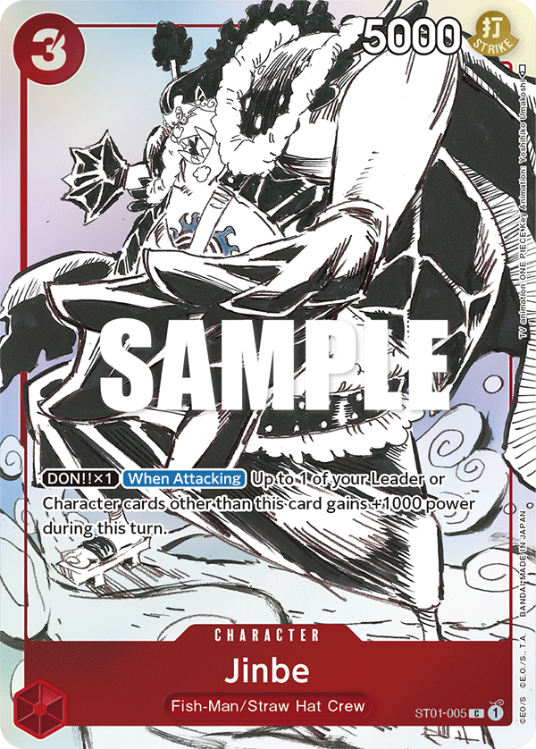 Carte Jinbe ST01-005_p2 Common Alt Art — One Piece TCG OTHER One Piece Products (Bandai)