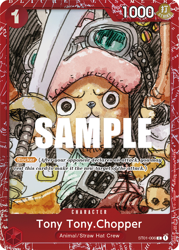 Carte Tony-Tony Chopper ST01-006_p1 Common Alt Art — One Piece TCG OTHER One Piece Products (Bandai)