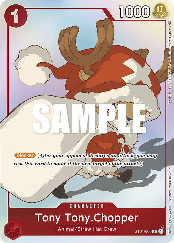 Carte Tony-Tony Chopper ST01-006_p3 Common Alt Art — One Piece TCG OTHER One Piece Products (Bandai)