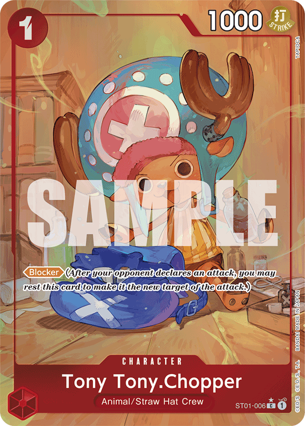 Carte Tony Tony.Chopper ST01-006_p8 Common Alt Art — One Piece TCG PRB-01 The Best (Bandai)