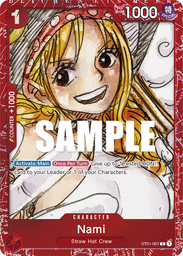Carte Nami ST01-007_p1 Common Alt Art — One Piece TCG OTHER One Piece Products (Bandai)