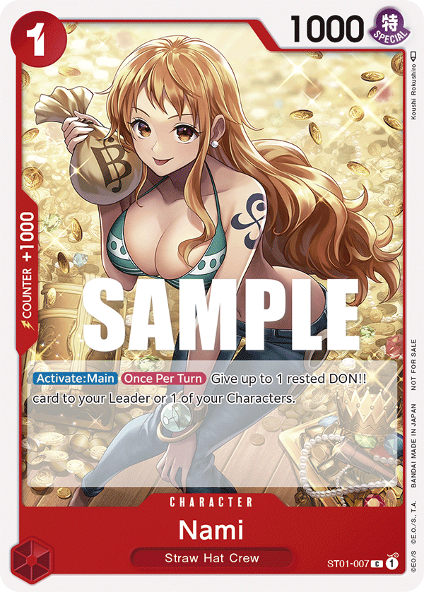 Nami ST01-007_p2 (Common) — V.3 Alt Art