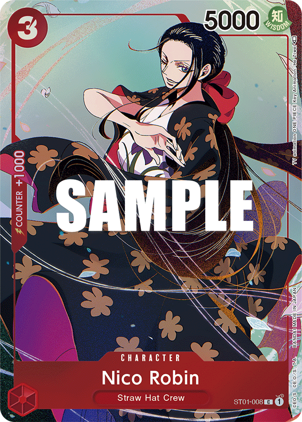 Carte Nico Robin ST01-008_p2 Common — One Piece TCG OTHER (Bandai)