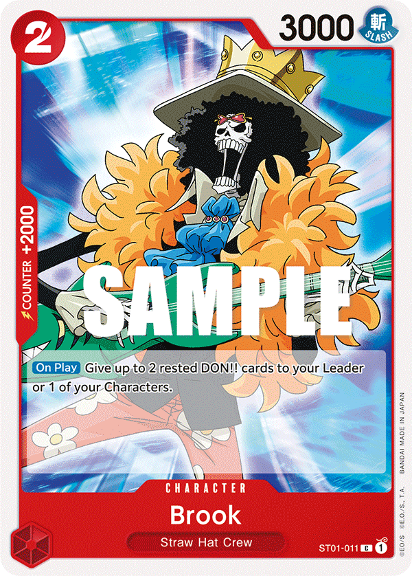 Carte Brook ST01-011 Common — One Piece TCG ST-01 Starter Deck: Straw Hat Crew (Bandai)