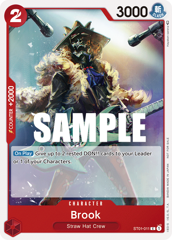 Carte Brook ST01-011_p2 Common — One Piece TCG PROMO-ST-01 (Bandai)