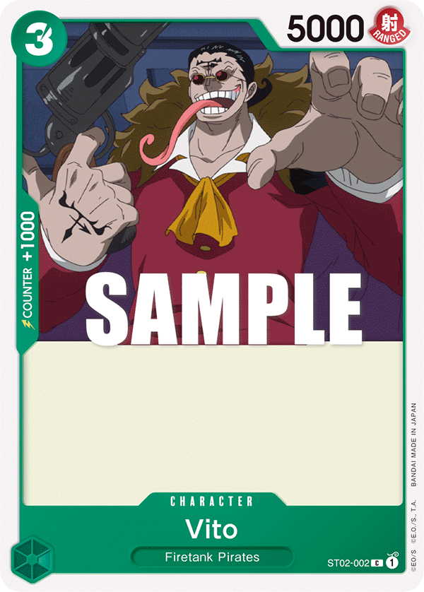Carte Vito ST02-002 Common — One Piece TCG ST-02 (Bandai)