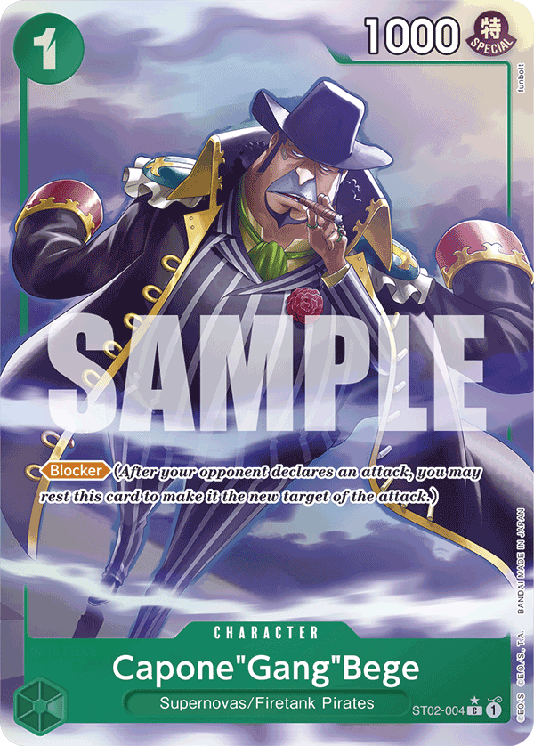 Carte Capone "Gang" Bege ST02-004_p4 Common Alt Art — One Piece TCG PRB-01 The Best (Bandai)