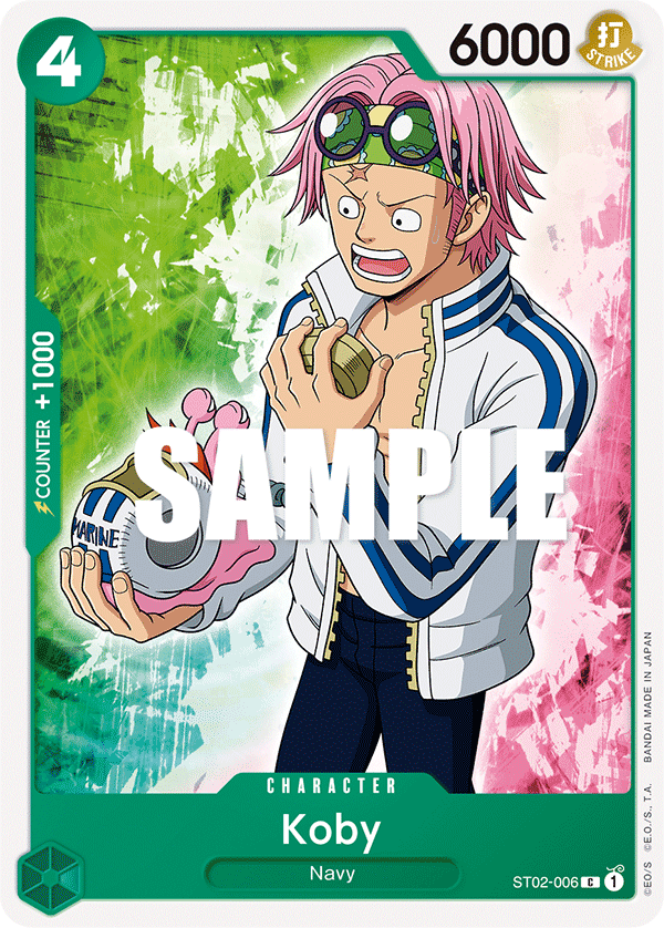Carte Koby ST02-006 Common — One Piece TCG ST-02 Starter Deck: Worst Generation (Bandai)