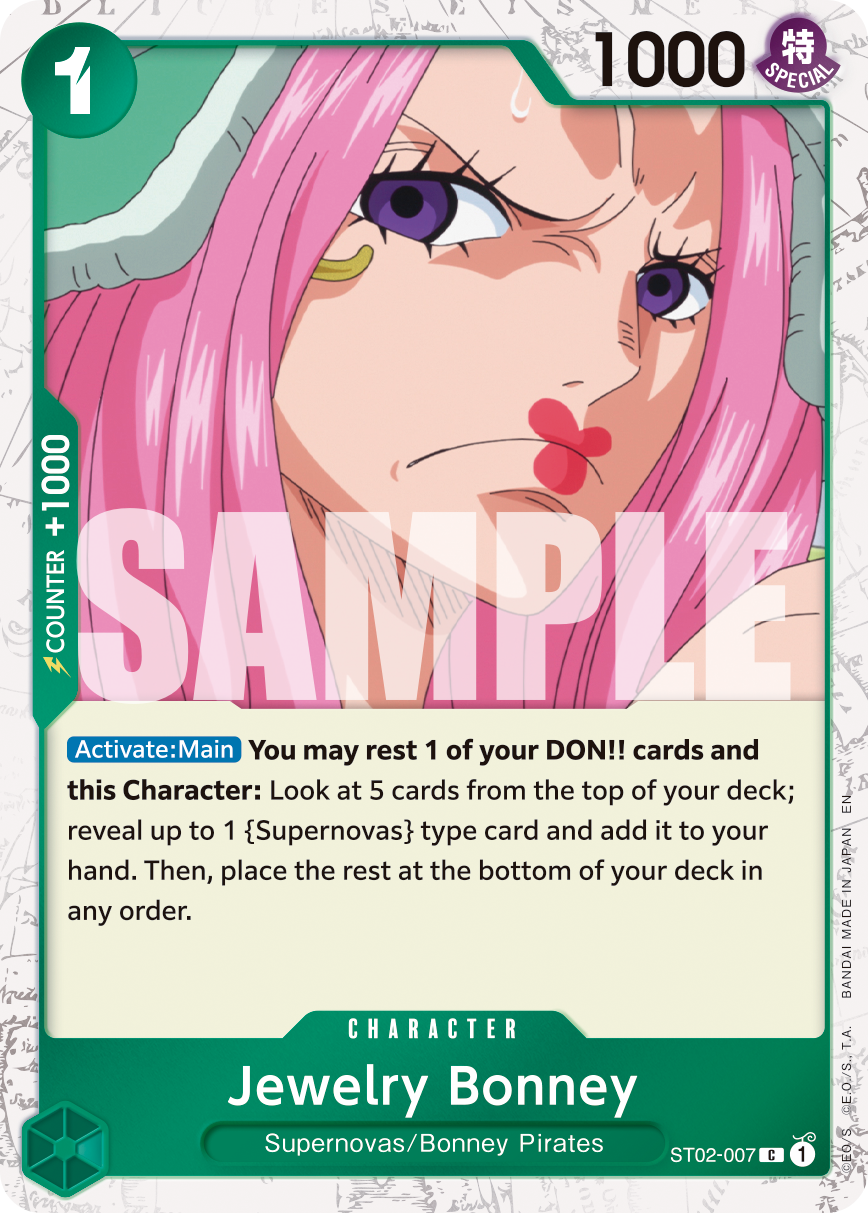 Carte Jewelry Bonney ST02-007_p3 Special — One Piece TCG OP-08 (Bandai)
