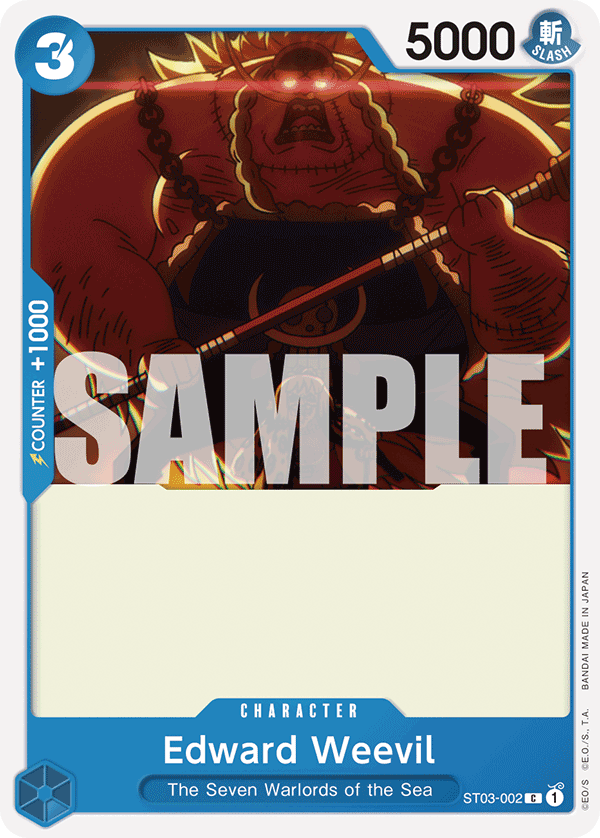 Carte Edward Weevil ST03-002_r1 Common — One Piece TCG ST-17 (Bandai)