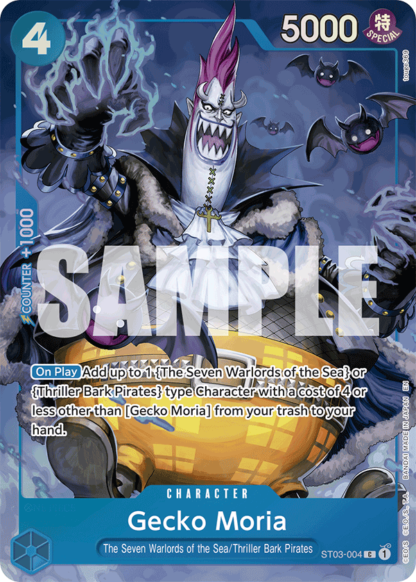 Carte Gecko Moria ST03-004_p3 Common — One Piece TCG OTHER (Bandai)