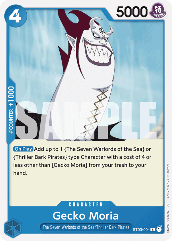 Carte Gecko Moria ST03-004_r1 Common — One Piece TCG ST-17 (Bandai)