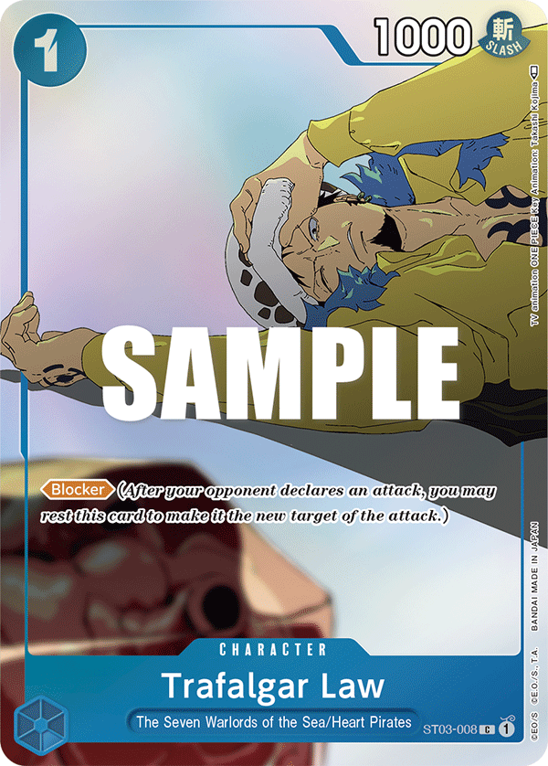 Carte Trafalgar Law ST03-008_p1 Common Alt Art — One Piece TCG OTHER One Piece Products (Bandai)