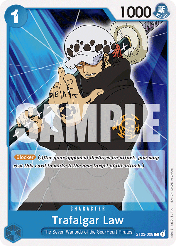 Carte Trafalgar Law ST03-008_p4 Common — One Piece TCG ST-03 (Bandai)