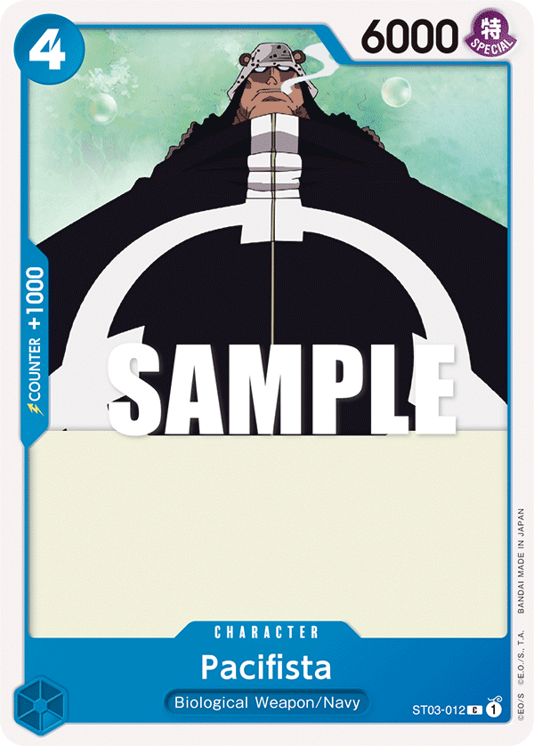 Carte Pacifista ST03-012 Common — One Piece TCG ST-03 Starter Deck: The Seven Warlords of the Sea (Bandai)