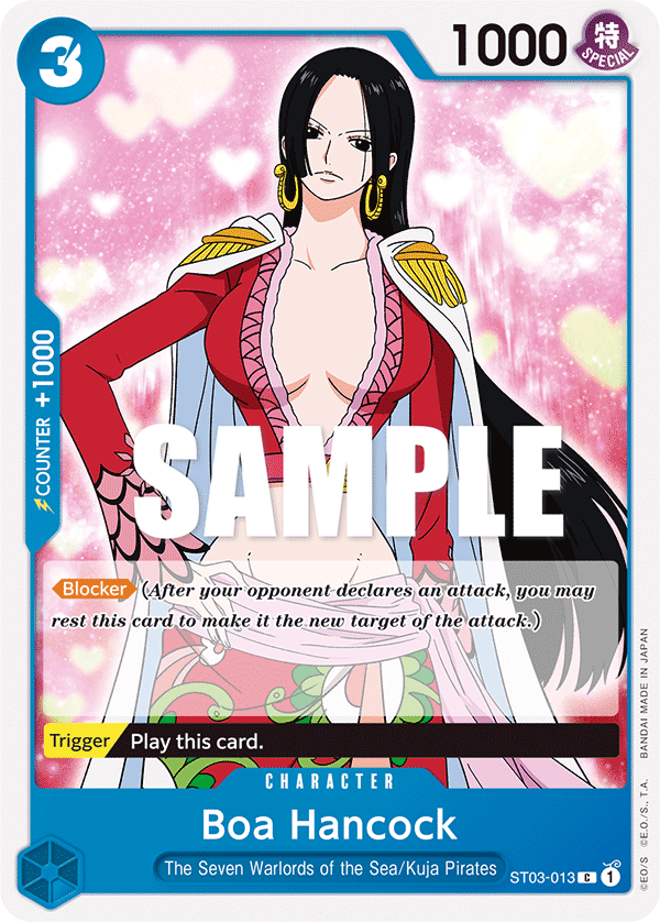 Carte Boa Hancock ST03-013 Common — One Piece TCG ST-03 Starter Deck: The Seven Warlords of the Sea (Bandai)