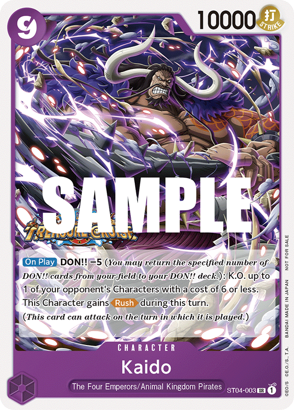 Carte Kaido ST04-003_p2 Super Rare — One Piece TCG PROMO-ST-04 (Bandai)