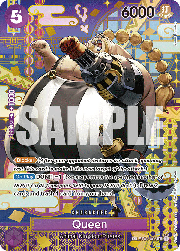 Carte Queen ST04-005_p1 Special — One Piece TCG OP-08 (Bandai)