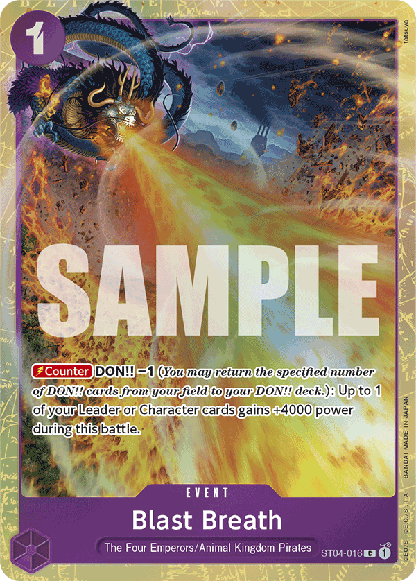 Carte Blast Breath ST04-016_p4 Common Alt Art — One Piece TCG OTHER One Piece Products (Bandai)