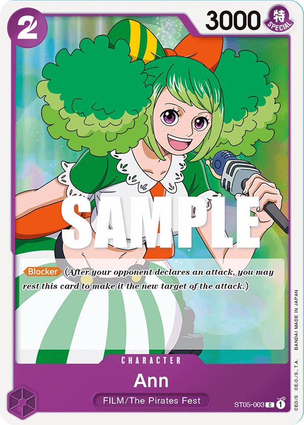Carte Ann ST05-003 Common — One Piece TCG ST-05 (Bandai)