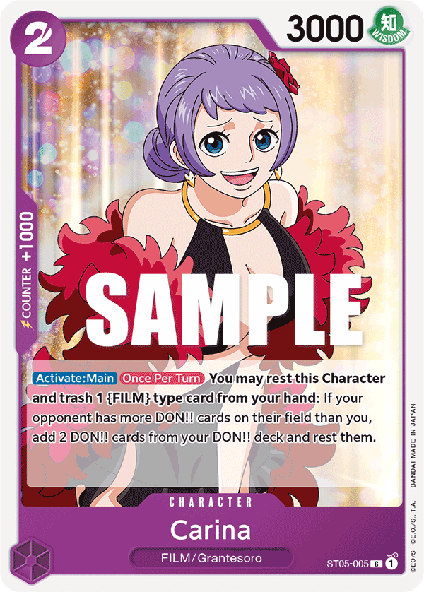 Carte Carina ST05-005 Common — One Piece TCG ST-05 (Bandai)