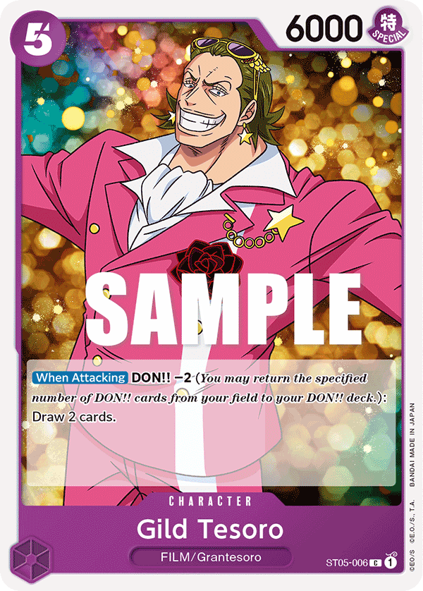 Carte Gild Tesoro ST05-006 Common — One Piece TCG ST-05 Starter Deck: Film Edition (Bandai)