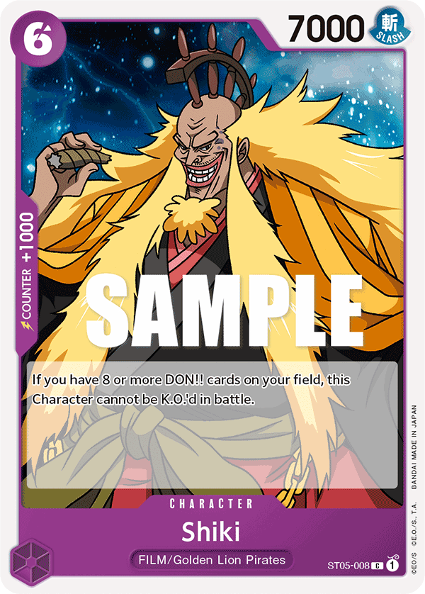Carte Shiki ST05-008 Common — One Piece TCG ST-05 Starter Deck: Film Edition (Bandai)