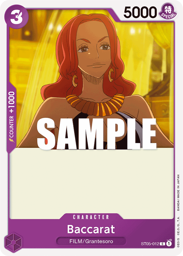 Carte Baccarat ST05-012 Common — One Piece TCG ST-05 (Bandai)