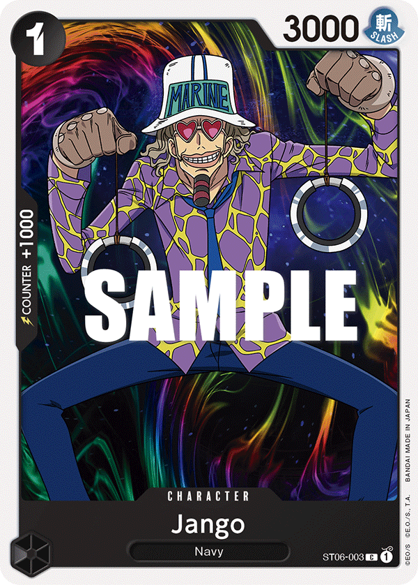 Carte Jango ST06-003 Common — One Piece TCG ST-06 Starter Deck: Absolute Justice (Bandai)