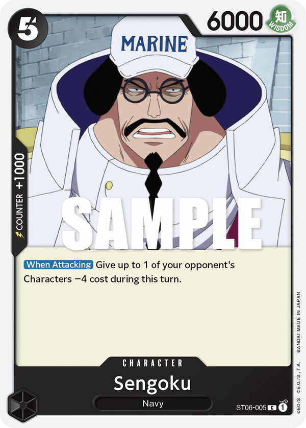Carte Sengoku ST06-005 Common — One Piece TCG ST-06 Starter Deck: Absolute Justice (Bandai)