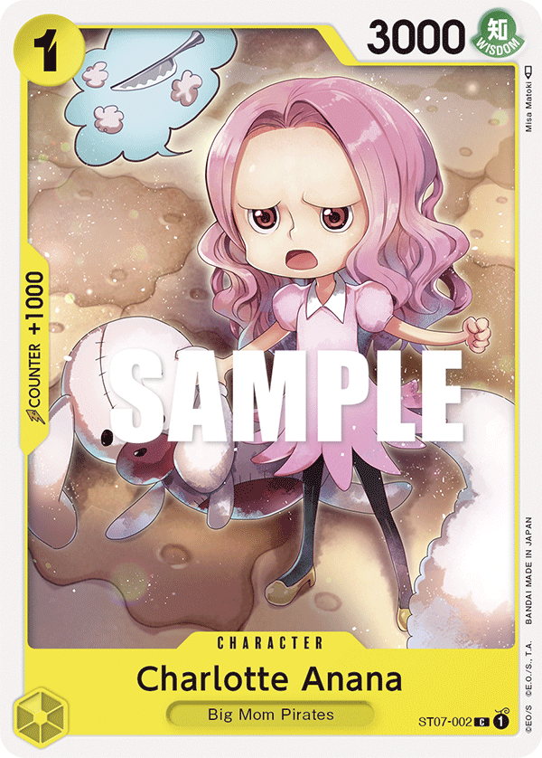 Carte Charlotte Anana ST07-002 Common — One Piece TCG ST-07 Starter Deck: Big Mom Pirates (Bandai)
