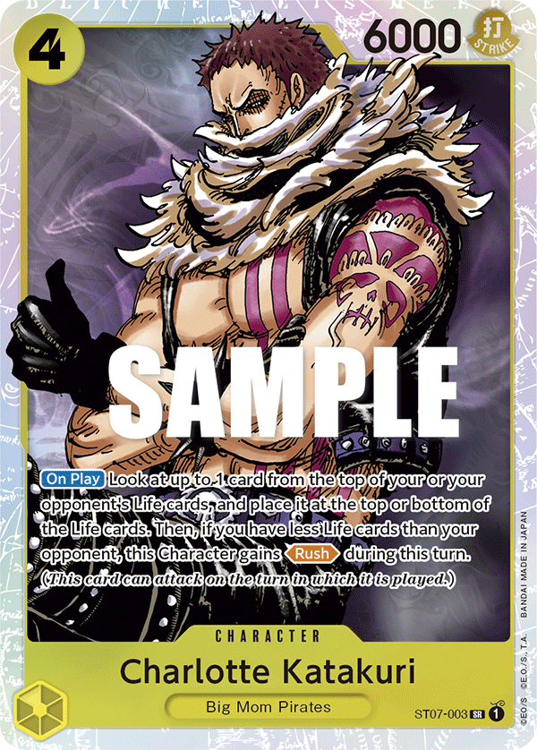 Carte Charlotte Katakuri ST07-003 Super Rare — One Piece TCG ST-07 Starter Deck: Big Mom Pirates (Bandai)