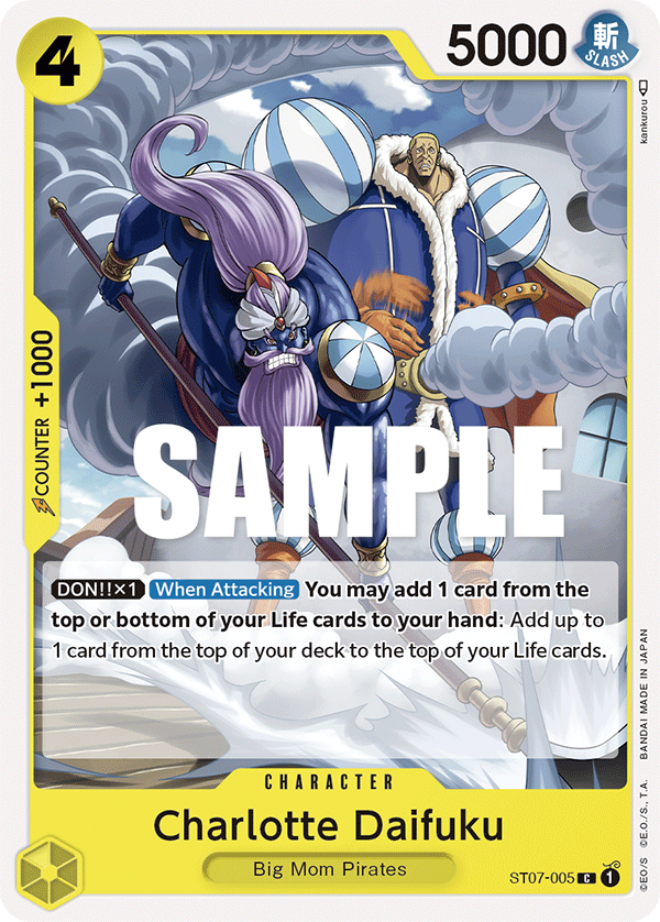 Carte Charlotte Daifuku ST07-005 Common — One Piece TCG ST-07 Starter Deck: Big Mom Pirates (Bandai)