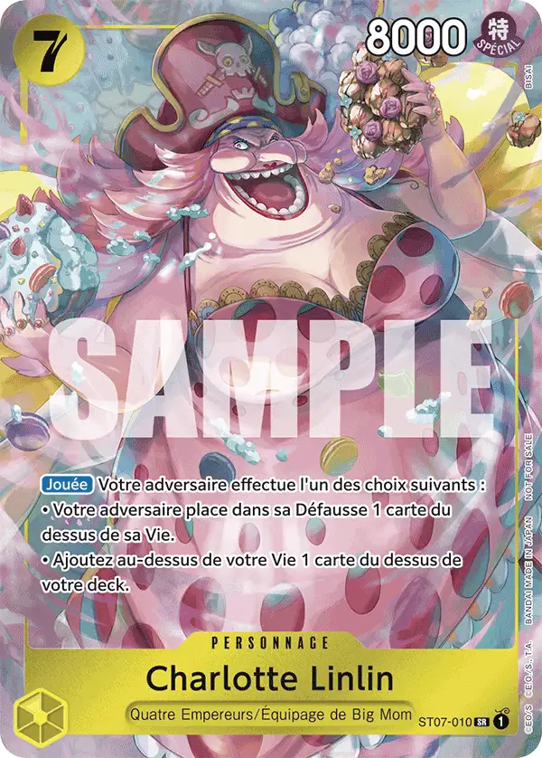 Carte Charlotte Linlin ST07-010_p1 Super Rare Alt Art — One Piece TCG ST-07 Starter Deck: Big Mom Pirates (Bandai)