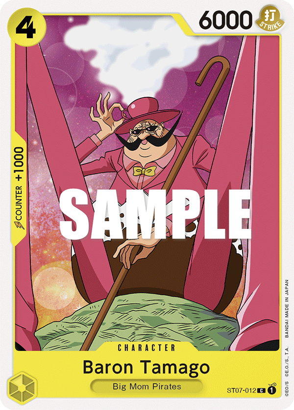 Carte Baron Tamago ST07-012 Common — One Piece TCG ST-07 Starter Deck: Big Mom Pirates (Bandai)