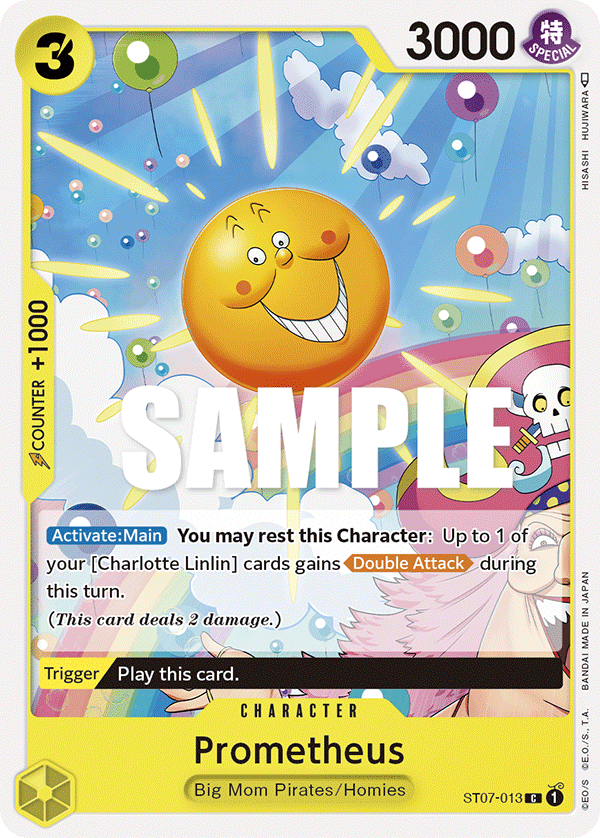 Carte Prometheus ST07-013 Common — One Piece TCG ST-07 Starter Deck: Big Mom Pirates (Bandai)