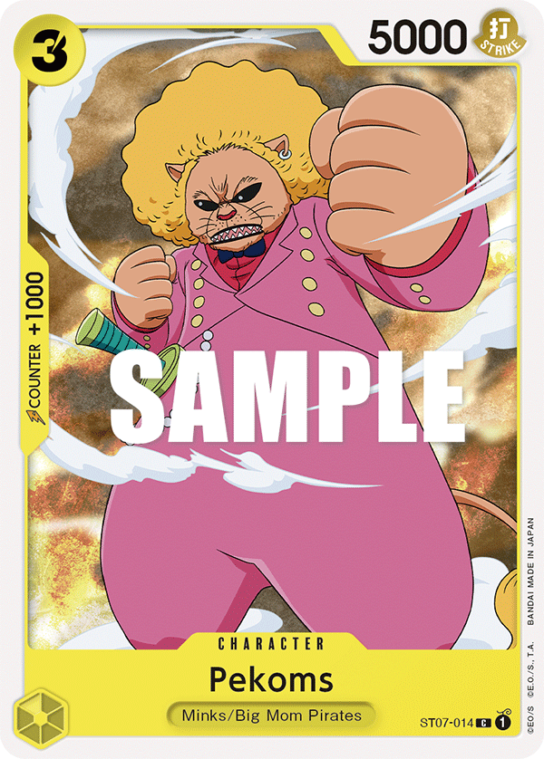 Carte Pekoms ST07-014 Common — One Piece TCG ST-07 Starter Deck: Big Mom Pirates (Bandai)