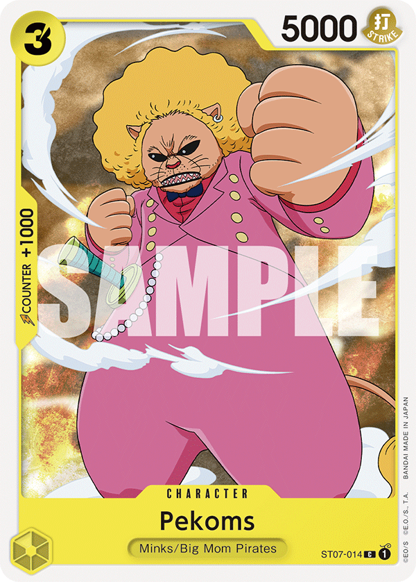 Carte Pekoms ST07-014_p1 Common Alt Art — One Piece TCG ST-07 Starter Deck: Big Mom Pirates (Bandai)