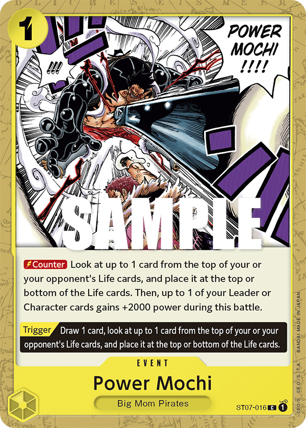 Carte Power Mochi ST07-016 Common — One Piece TCG ST-07 Starter Deck: Big Mom Pirates (Bandai)