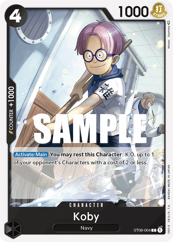 Carte Koby ST08-004 Common — One Piece TCG ST-08 (Bandai)
