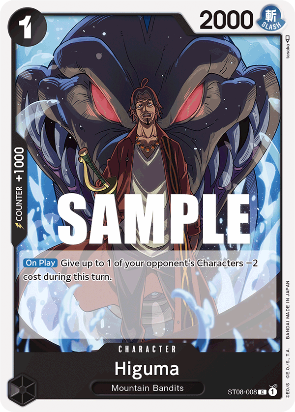 Carte Higuma ST08-008 Common — One Piece TCG ST-08 (Bandai)