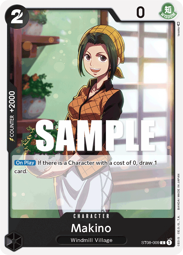 Carte Makino ST08-009 Common — One Piece TCG ST-08 Starter Deck: Monkey D. Luffy (Bandai)